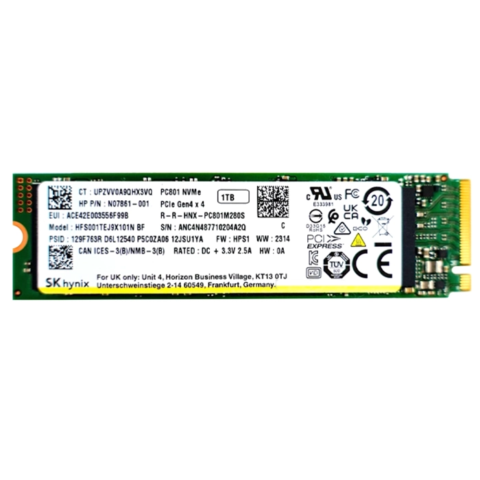 Hynix HFS001TEJ9X101N | 1TB M.2 2280 PCIe Gen 4.0 x4 NVMe Solid State Drive Refurbished -  refurbished available on Gotodirect