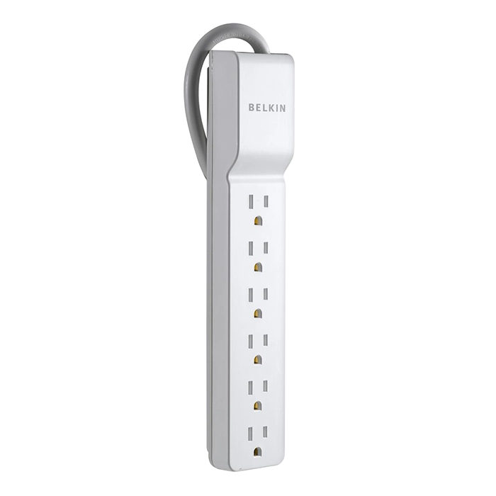 Belkin BE106000-08R-E5 | Surge Protector 6 Outlets 360 Degree Rotating Plug 8ft Cord Refurbished - Belkin refurbished available on Gotodirect