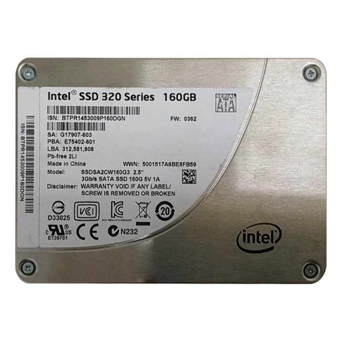 Buy Intel SSDSA2CW160G3 | 320 160GB Multi-Level Cell SATA 3Gb/s 2.5-Inch Solid State Drive Refurbished - $226.67 Intel SSDSA2CW160G3 | 320 160GB Multi-Level Cell SATA 3Gb/s 2.5-Inch Solid State Drive Refurbished - Intel refurbished available on Gotodirect