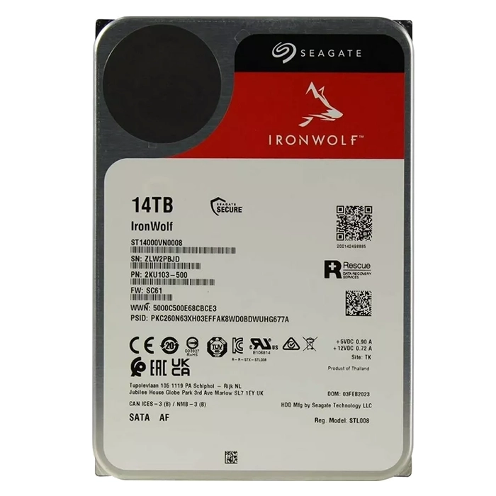 Seagate ST14000VN0008 | IronWolf Helium 14TB 3.5-inch 6GB/s SATA 7200RPM 256MB Cache NAS Hard Drive Refurbished - Seagate refurbished available on Gotodirect