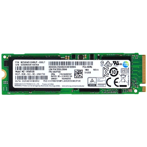 Lenovo 00UP440 | 512GB Triple-Level Cell PCI Express 3.0 x4 NVMe M.2 2280 Solid State Drive Refurbished - Lenovo refurbished available on Gotodirect