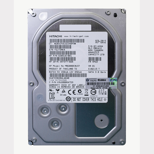 Buy HP 677194-001 | 2TB 7200RPM SATA 6Gb/s Hot Swappable 3.5-Inch Hard Drive Refurbished - $193.17 HP 677194-001 | 2TB 7200RPM SATA 6Gb/s Hot Swappable 3.5-Inch Hard Drive Refurbished - Hewlett-Packard (ou HP en abrégé) refurbished available on Gotodirect