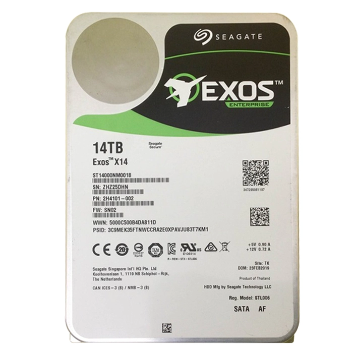 Seagate ST14000NM0018 | Exos X14 14TB 7200RPM SATA 6Gb/s 256MB Cache 512e 3.5-Inch Hard Drive Refurbished - Seagate refurbished available on Gotodirect