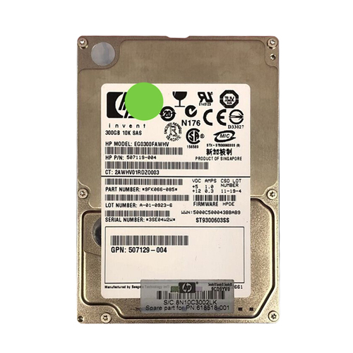 HP 618518-001 | 300GB 10000RPM SAS 6Gb/s Hot-Swappable Dual Port 2.5-inch Hard Drive Refurbished - Hewlett-Packard (ou HP en abrégé) refurbished available on Gotodirect