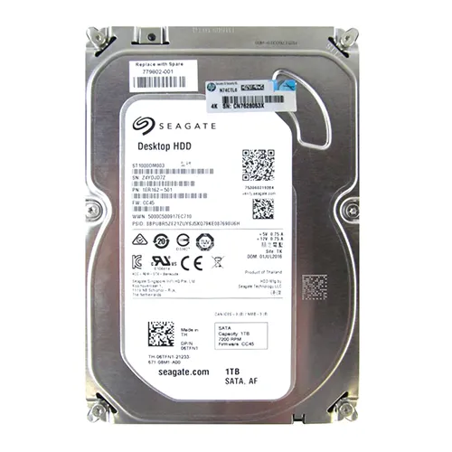 HP 779802-001 | 1TB 7200RPM SATA 6Gb/s 3.5-Inch Hard Drive for ProLiant Servers Refurbished - Hewlett-Packard (ou HP en abrégé) refurbished available on Gotodirect