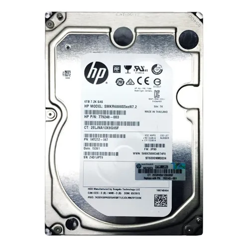 HP 793143-001 | 6TB 7200RPM SAS 6Gb/s 3.5-inch Nearline Hard Drive for StoreServ 10000 Refurbished - Hewlett-Packard (ou HP en abrégé) refurbished available on Gotodirect