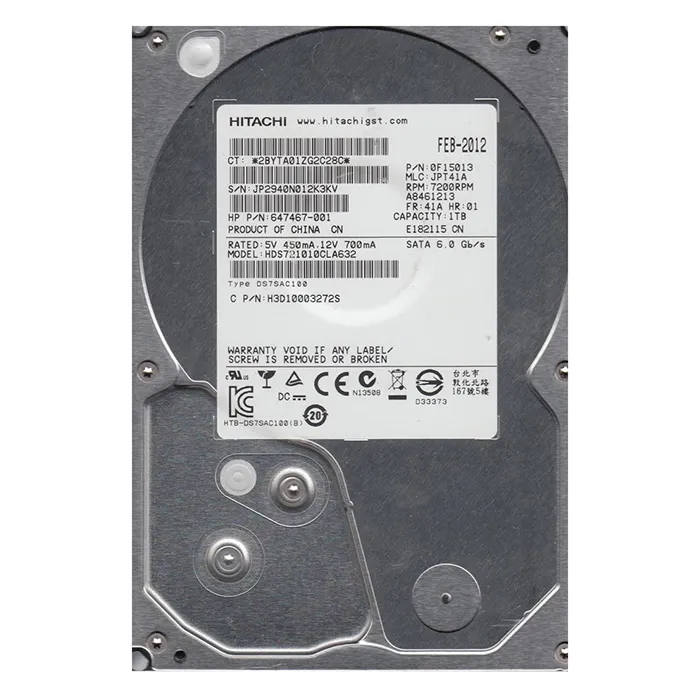 HP 647467-001 | 1TB 7200RPM SATA 6Gb/s 3.5-inch Hard Drive Refurbished - Hewlett-Packard (ou HP en abrégé) refurbished available on Gotodirect