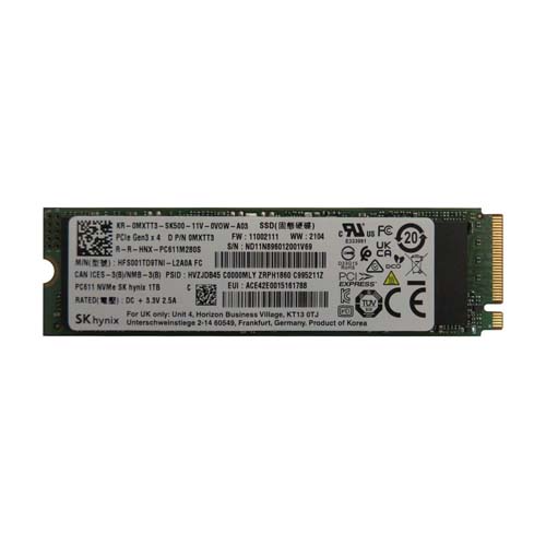 Dell MXTT3 | 1TB PCI Express NVMe 3.0 x4 M.2 2280 Solid State Drive Refurbished - Dell refurbished available on Gotodirect