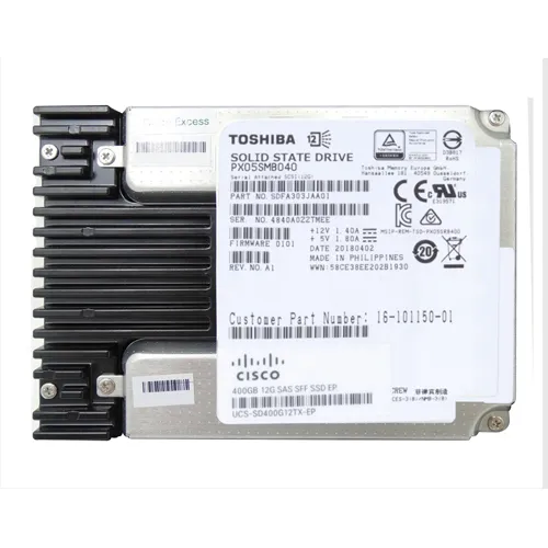 Cisco UCS-SD400G12TX-EP | Enterprise Performance 400GB Multi-Level Cell SAS 12Gb/s Hot-Swappable 2.5-Inch Solid State Drive for UCS C220/C240 M5 Rack Server Refurbished - Cisco Systems Inc. refurbished available on Gotodirect