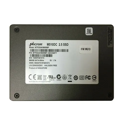 Micron MTFDDAK960MBP-1AN1ZABYY | RealSSD M510DC 960GB Multi-Level Cell SATA 6Gb/s 2.5-Inch Solid State Drive Refurbished -  refurbished available on Gotodirect