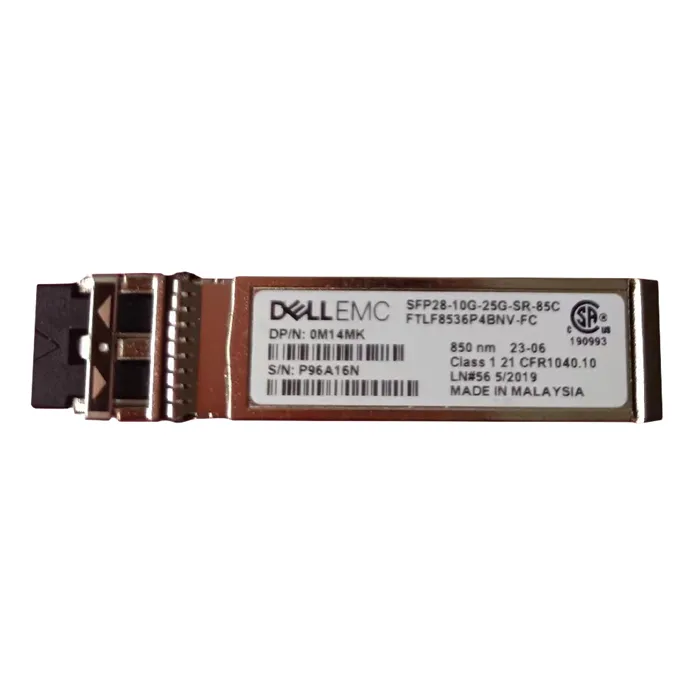 Dell M14MK | 25Gb/s 25Gbase-SR Multi Mode Fibre 100m 850nm SFP28 Transceiver Module Refurbished - Dell refurbished available on Gotodirect