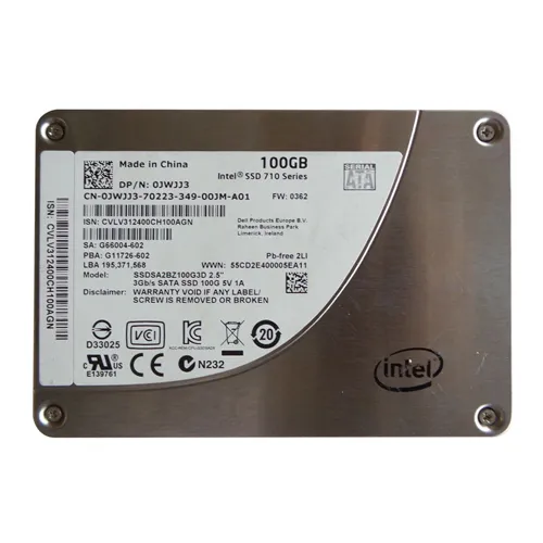 Dell JWJJ3 | 100GB Multi-Level Cell SATA 6Gb/s Hot-Pluggable 2.5-Inch Solid State Drive for PowerEdge Servers Refurbished - Dell refurbished available on Gotodirect