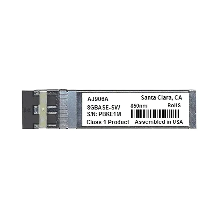 HP AJ906A | 8Gb/s 8GBase-SW Multi-Mode Fibre 850nm 150m Fibre Channel Duplex LC Connector SFP+ Transceiver Module Refurbished - Hewlett-Packard (ou HP en abrégé) refurbished available on Gotodirect