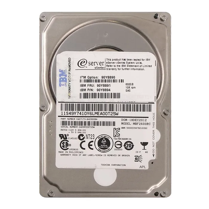 IBM 90Y8890 | 600GB 10000RPM SAS 6Gb/s 2.5-Inch Hard Drive Refurbished -  refurbished available on Gotodirect
