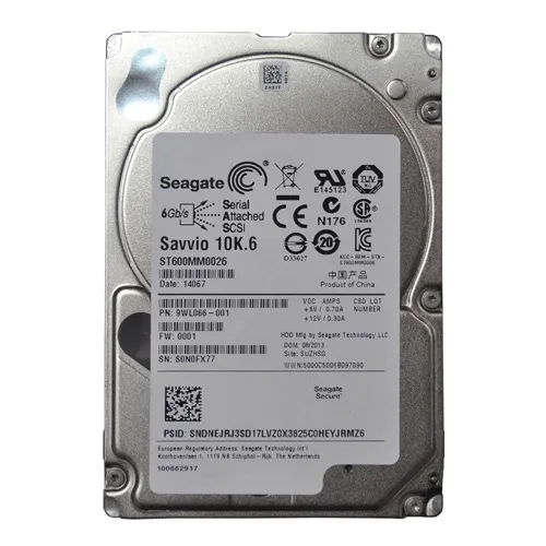 Seagate 9WL066-001 | Savvio 10K.6 Series 600GB 10000RPM SAS 6Gb/s 64MB Cache (SED) 2.5-Inch Hard Drive Refurbished - Seagate refurbished available on Gotodirect