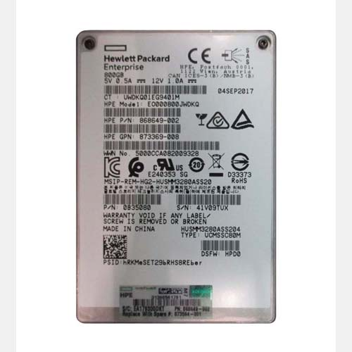 HP 873564-001 | 800GB Multi-Level Cell SAS 12Gb/s Hot Swappable Write Intensive SFF 2.5-Inch Solid State Drive for ProLiant XL230k Gen10 Refurbished - Hewlett-Packard (ou HP en abrégé) refurbished available on Gotodirect