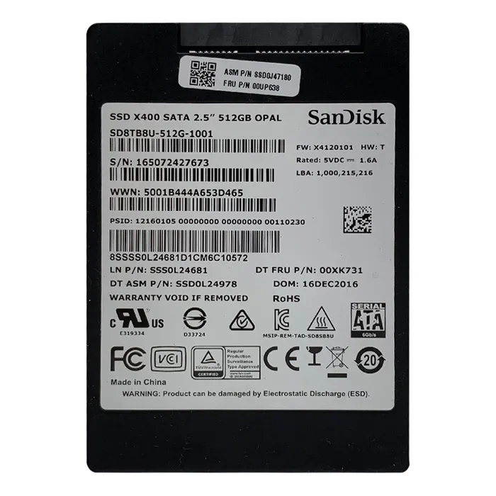 Lenovo 00UP638 | 512GB Triple-Level Cell SATA 6Gb/s 2.5-Inch Solid State Drive Refurbished - Lenovo refurbished available on Gotodirect