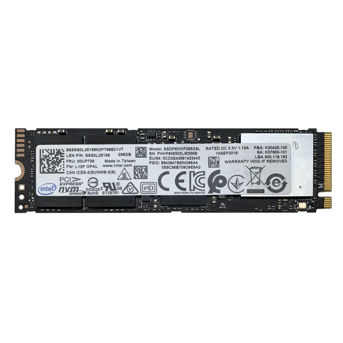 Lenovo 00UP738 | 256GB Triple-Level Cell PCI Express 3.0 x4 NVMe M.2 2280 Solid State Drive Refurbished - Lenovo refurbished available on Gotodirect