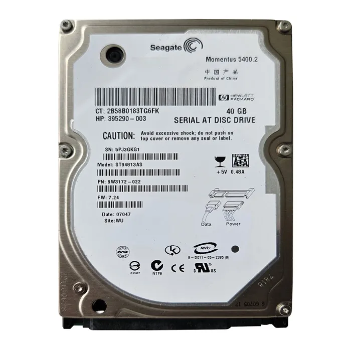 Seagate 9W3172-022 | 40GB 5400RPM SATA 1.5Gb/s 2.5-Inch 8MB Cache Hard Drive Refurbished - Seagate refurbished available on Gotodirect