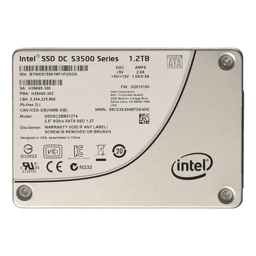 Intel SSDSC2BB012T4 | DC S3500 1.2TB Multi-Level Cell SATA 6Gb/s 2.5-Inch Solid State Drive Refurbished - Intel refurbished available on Gotodirect