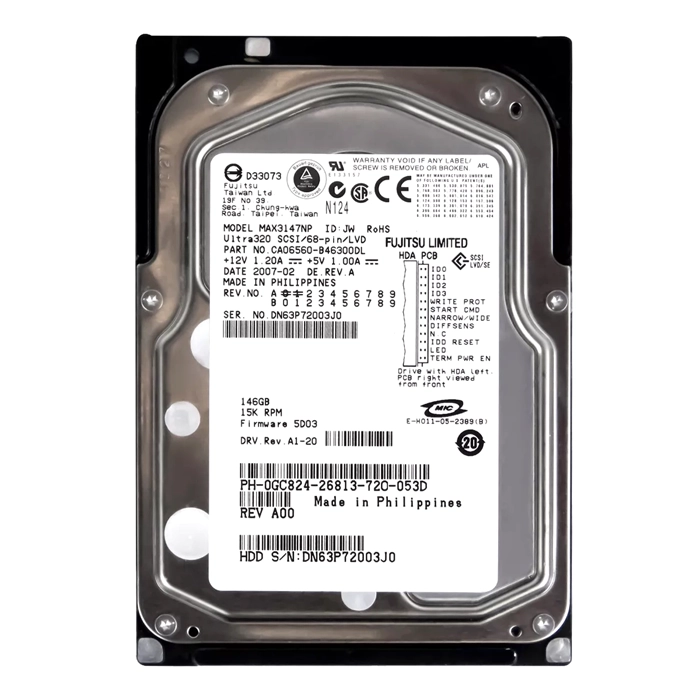 Dell CA06560-B46300DL | 147GB 15000RPM Ultra-320 SCSI 68-Pin 8MB Cache 3.5-Inch Internal Hard Drive Refurbished - Dell refurbished available on Gotodirect