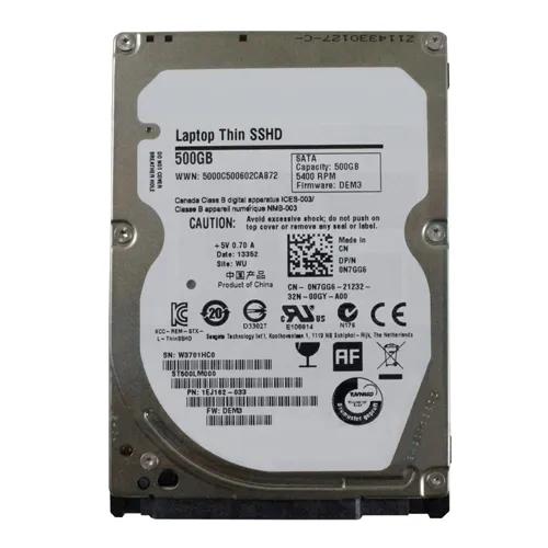 Dell 0N7GG6 | 500GB 5400RPM Multi-Level Cell SATA 6Gb/s 8GB NAND Flash 64MB Cache 2.5-Inch Hard Drive Refurbished - Dell refurbished available on Gotodirect
