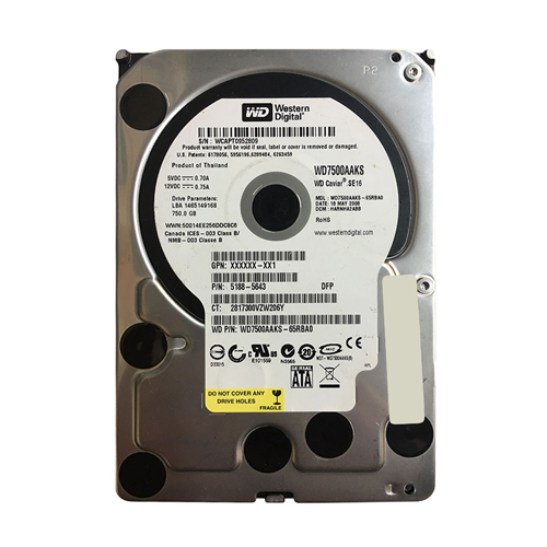 Buy HP 5188-5643 | 750GB 7200RPM SATA 3Gb/s NCQ 16MB Cache Hot-Pluggable 3.5-inch Midline Hard Drive Refurbished - $182.97 HP 5188-5643 | 750GB 7200RPM SATA 3Gb/s NCQ 16MB Cache Hot-Pluggable 3.5-inch Midline Hard Drive Refurbished - Hewlett-Packard (ou HP en abrégé) refurbished available on Gotodirect
