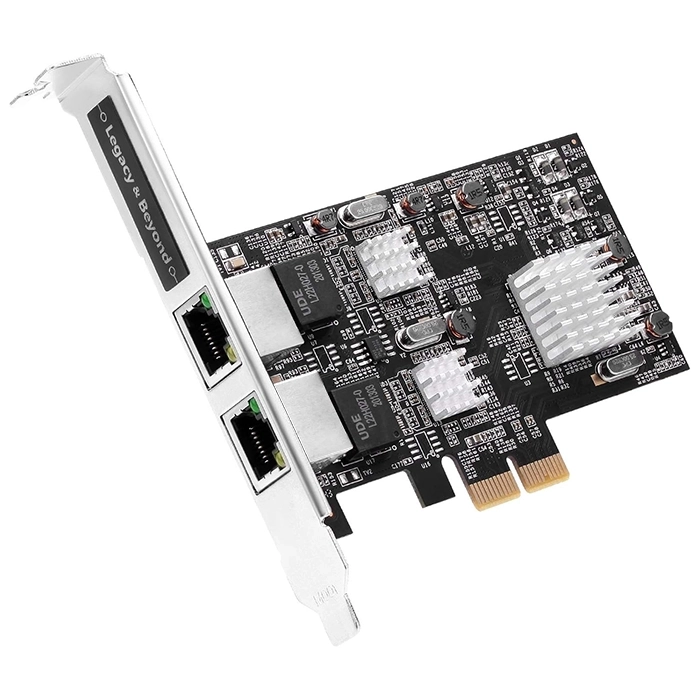 SIIG LB-GE0711-S1 | Dual 2.5G 4-Speed Multi Gigabit Ethernet PCIe Card Refurbished - Siig refurbished available on Gotodirect