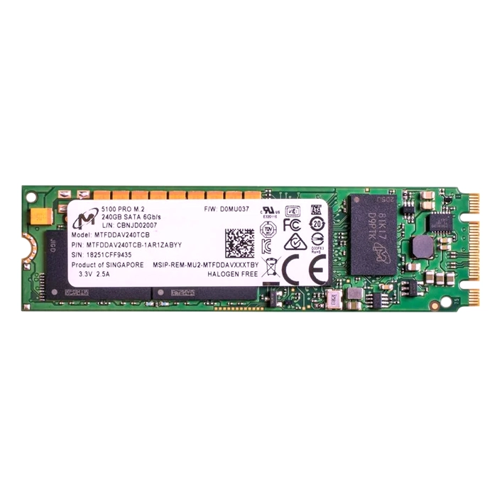 Micron MTFDDAV240TCB-1AR1ZA | 5100 Pro 240GB SATA 6Gb/s M.2 Enterprise Solid State Drive Refurbished -  refurbished available on Gotodirect