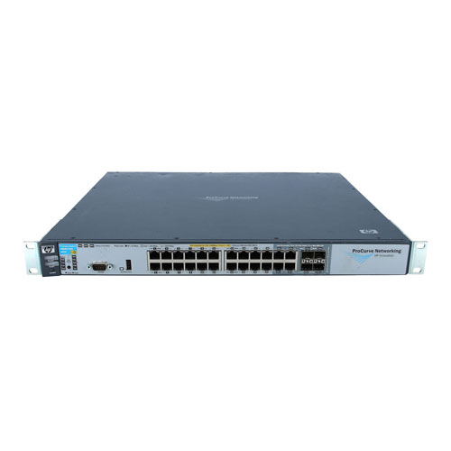 HP J8692-61101 | ProCurve 3500yl series 3500-24G-PoE yl 24 x RJ-45 Ports PoE 10/100/1000Base-T + 4 x SFP (mini-GBIC) Ports + 1 x Open Module Slot Layer 3 Managed Rack-Mountable Gigabit Ethernet Network Switch Refurbished - Hewlett-Packard (ou HP en abrégé) refurbished available on Gotodirect