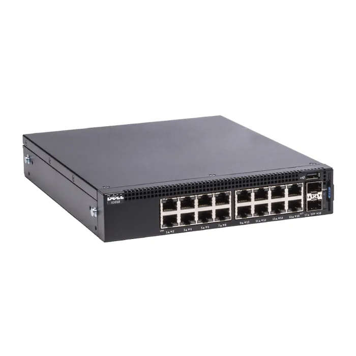Dell 0G5JTH | X-Series X1018 16 x 10/100/1000Base-T RJ-45 and 2 x SFP (mini-GBIC) Ports Layer 2 Managed Gigabit Ethernet Switch Refurbished - Dell refurbished available on Gotodirect