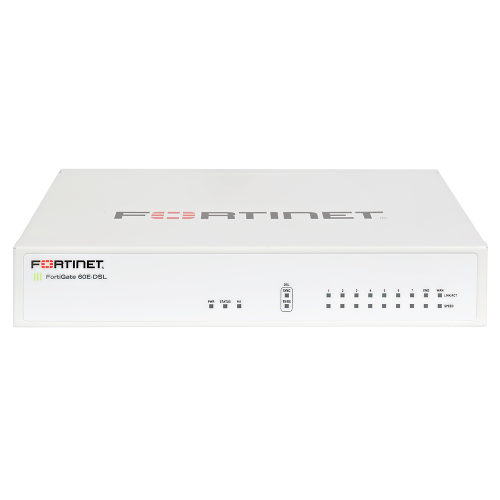 Fortinet FG-60E-DSL-BDL-950-12 | FortiGate 60E-DSL 9 x Ports GE RJ-45 + 7 x Ports Internal + 1 x Port WAN + 1 x Port DMZ Managed Network Security/Firewall Appliance with 1Y FC Refurbished - Fortinet refurbished available on Gotodirect