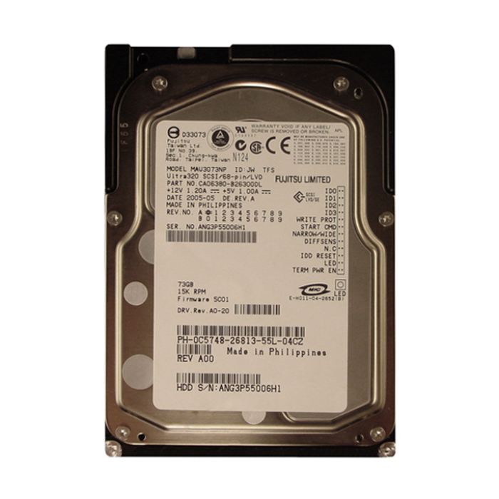 Dell 0C5748 | 73GB 15000RPM Ultra320 SCSI 16MB Cache 68-Pin 3.5-Inch Hard Drive Refurbished - Dell refurbished available on Gotodirect