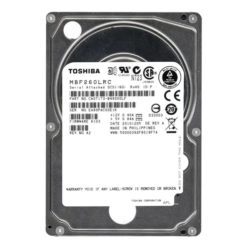 Buy Toshiba MBF260LRC | 600GB 10000RPM SAS 6Gb/s 16MB Cache 2.5-Inch Hard Drive Refurbished - $150.63 Toshiba MBF260LRC | 600GB 10000RPM SAS 6Gb/s 16MB Cache 2.5-Inch Hard Drive Refurbished - Toshiba refurbished available on Gotodirect