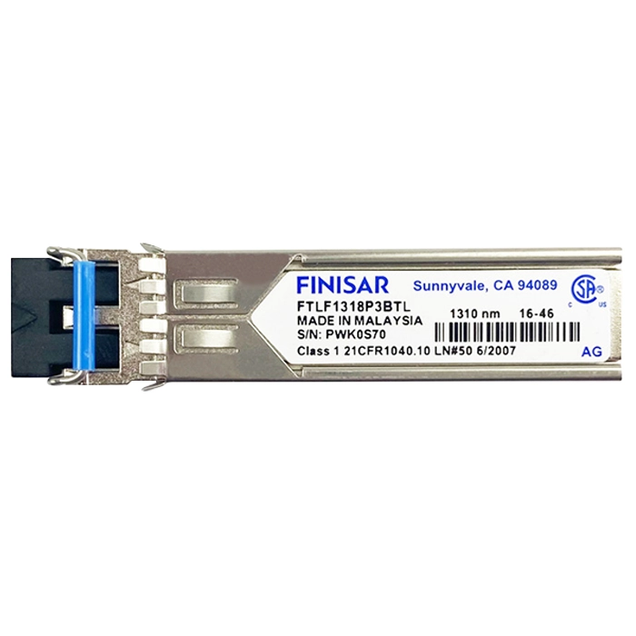 Finisar FTLF1318P3BTL | 1.25Gb/s 1000Base-SX Single-Mode Fibre 1310nm 10km LC Connector SFP Transceiver Module Refurbished -  refurbished available on Gotodirect