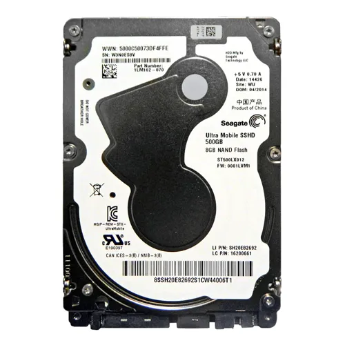 Seagate ST500LX012 | Ultra Mobile SSHD 500GB Multi-Level Cell 5400RPM SATA 6Gb/s NCQ 8GB NAND Flash 2.5-Inch Hybrid Drive Refurbished - Seagate refurbished available on Gotodirect