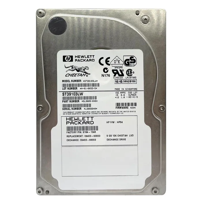 HP 5184-1340 | 9GB 10000RPM Ultra Wide SCSI 3.5-Inch 512KB Cache Hard Drive Refurbished - Hewlett-Packard (ou HP en abrégé) refurbished available on Gotodirect