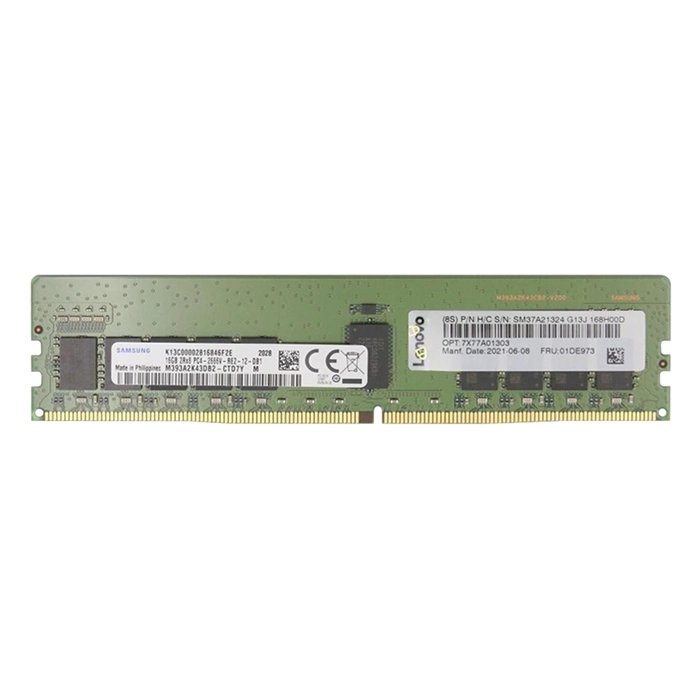 Lenovo 7X77A01303 | 16GB DDR4-2666MHz PC4-21300 ECC Registered RDIMM CL19 2Rx8 1.2V 288-Pin Memory Module Refurbished - Lenovo refurbished available on Gotodirect