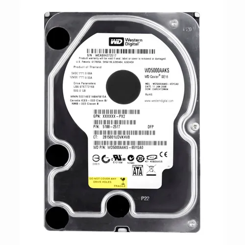 HP 5188-2517 | 500GB 7200RPM SATA 3Gb/s 16MB Cache Hot-Swappable 3.5-inch Hard Drive Refurbished - Hewlett-Packard (ou HP en abrégé) refurbished available on Gotodirect