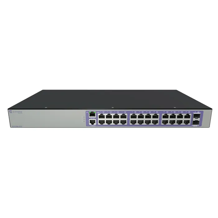 Extreme Networks 210-24P-GE2 | Switching 210 Series 24 port 10/100/1000BASE-T PoE+ 185W Gigabit Ethernet PoE+ Switch Refurbished -  refurbished available on Gotodirect