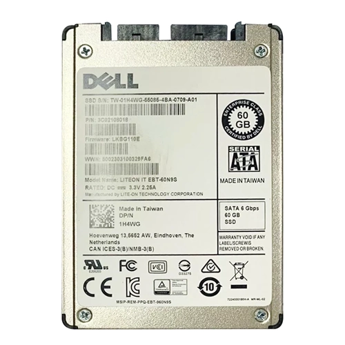 Dell 1H4WG | 60GB Multi-Level Cell SATA 6Gb/s Mixed Use 1.8-inch Solid State Drive Refurbished - Dell refurbished available on Gotodirect