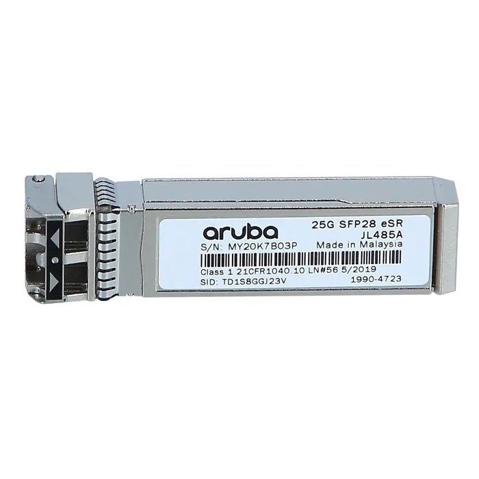 HP JL485A | Aruba 25Gb/s 25GBase-ESR Multi-Mode 850nm 400m Fibre LC Connector SFP28 Transceiver Module Refurbished - Hewlett-Packard (ou HP en abrégé) refurbished available on Gotodirect