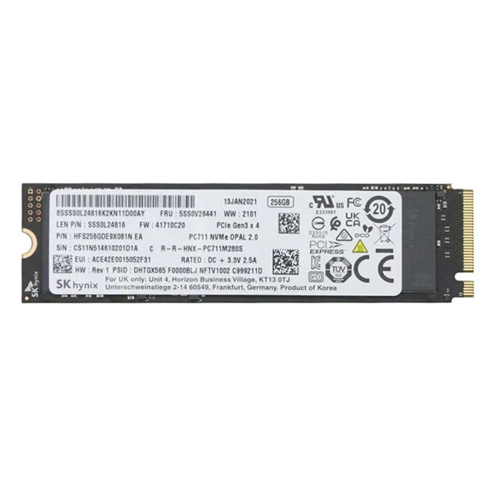 Lenovo 5SS0V26441 | 256GB Triple-Level Cell PCI Express 3.0 x4 NVMe M.2 2280 Solid State Drive Refurbished - Lenovo refurbished available on Gotodirect