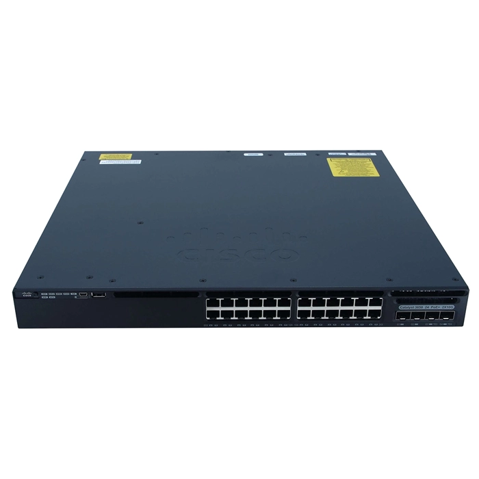 Cisco WS-C3650-24PD-E | Catalyst 3650 Series 3650-24PD 24 x RJ-45 ports PoE+ 10/100/1000Base-T + 2 x SFP+ Ports Layer 3 Managed 1U Rack-Mountable Gigabit Ethernet Network Switch Refurbished - Cisco Systems Inc. refurbished available on Gotodirect