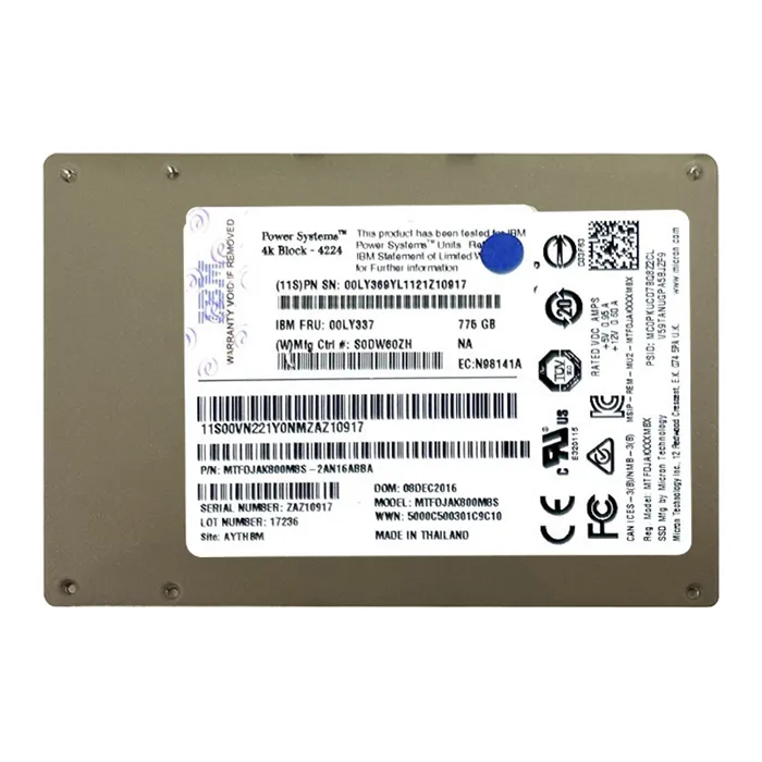 IBM 00LY369 | 775GB Multi-Level Cell SAS 12Gb/s 2.5-Inch Solid State Drive for pSeries Servers Refurbished -  refurbished available on Gotodirect