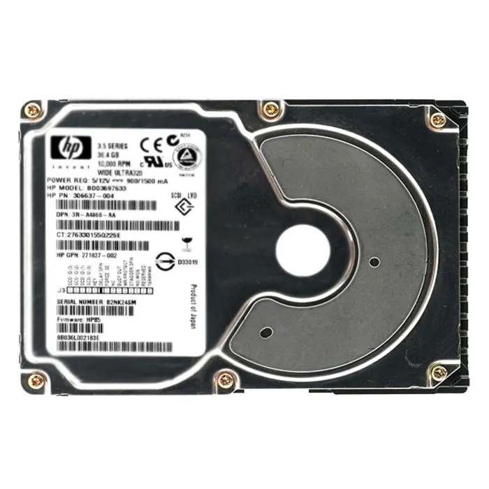 HP 306637-004 | 36.4GB 10000RPM Ultra320 SCSI 68-Pin 3.5-Inch Hard Drive Refurbished - Hewlett-Packard (ou HP en abrégé) refurbished available on Gotodirect