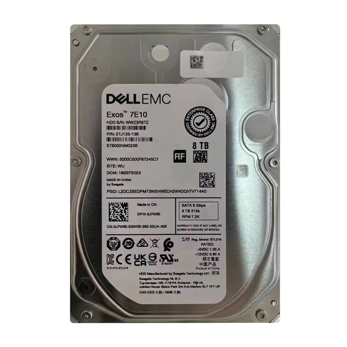 Dell 0J7W80 | 8TB 7200RPM 6Gb/s SATA Hot Plug 3.5-inch Hard Drive Refurbished - Dell refurbished available on Gotodirect