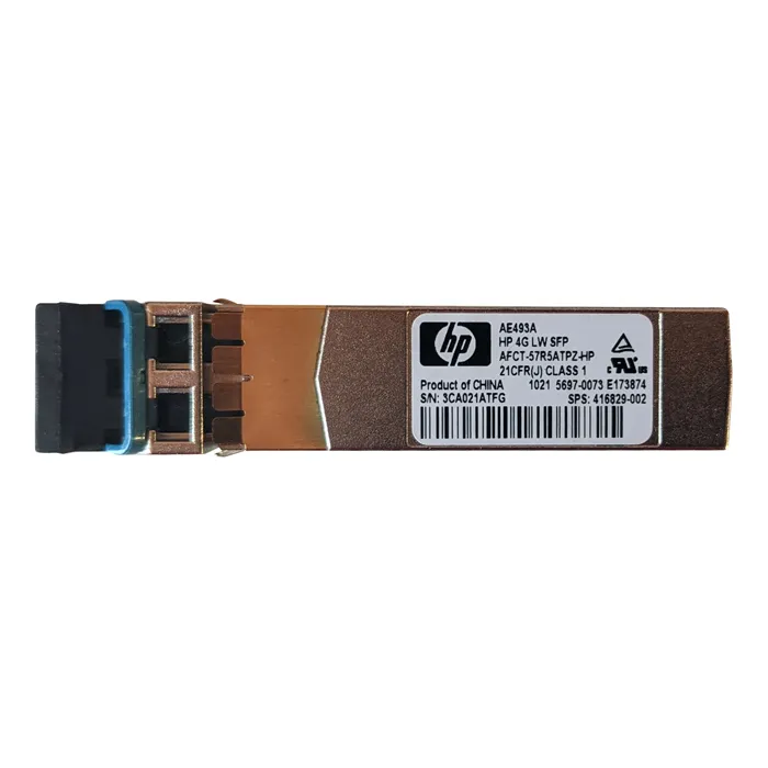 HP 416829-002 | StorageWorks B-Series 4Gb/s 1000Base-LW Single-Mode Fibre 1310nm 10km Fibre Channel Duplex LC Connector SFP Transceiver Module Refurbished - Hewlett-Packard (ou HP en abrégé) refurbished available on Gotodirect