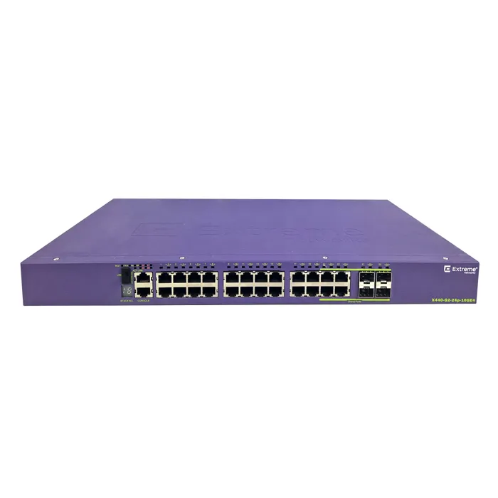 Buy Extreme Networks 16533 | Switching X440-G2 Series X440-G2-24p-10GE4 24 x Ports PoE+ 1GBase-T + 4 x Ports Combo Layer 3 Managed 1U Rack-Mountable GE Network Switch Refurbished - $1024.49 Extreme Networks 16533 | Switching X440-G2 Series X440-G2-24p-10GE4 24 x Ports PoE+ 1GBase-T + 4 x Ports Combo Layer 3 Managed 1U Rack-Mountable GE Network Switch Refurbished - refurbished available on Gotodirect