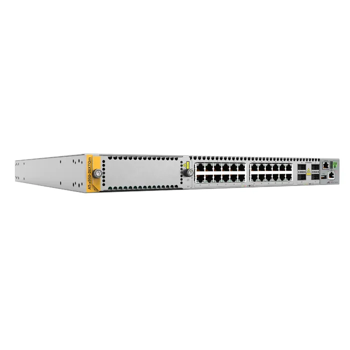 Allied Telesis AT-X950-28XTQM-B05 | 24-Ports Optical Fiber Twisted Pair Manageable Layer 3 Switch Refurbished -  refurbished available on Gotodirect